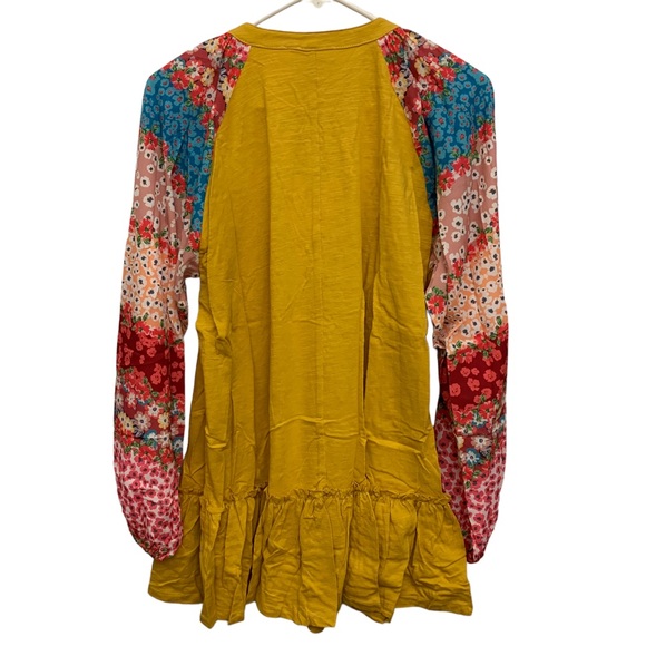 Umgee Floral Puff Sleeve Tunic Dress NWT - Picture 11 of 11